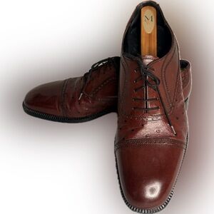Stanley Blacker Burgundy Leather Lace Up Oxford Sz13D